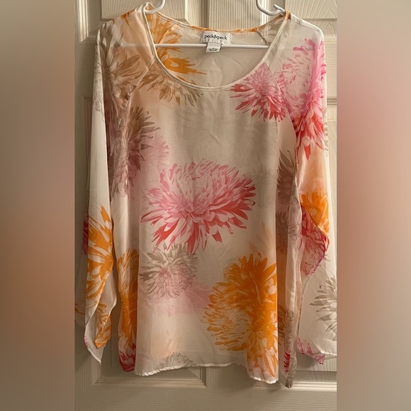 SET~PECK & PECK~SHEAR TOP WITH CAMI~LG - Picture 11 of 13